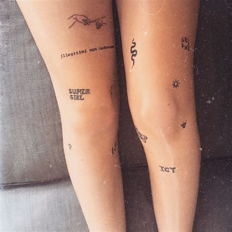 Credit weheartit. . Simple small leg tattoos